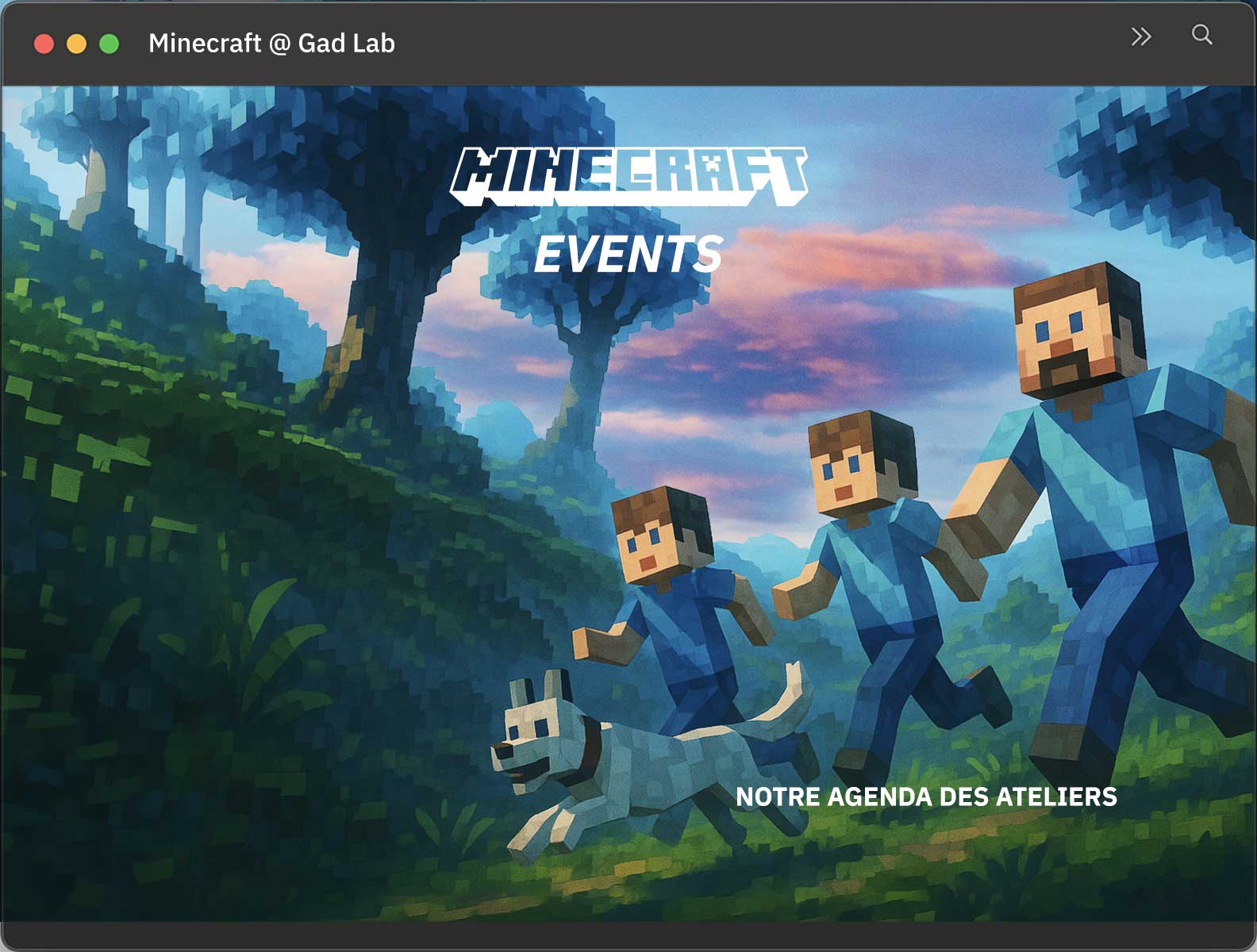 Valdris, Minecraft, Gad Lab, privé, apprentissage, numérique, piscine42, event, atelier, workshop, digital, pool, learning